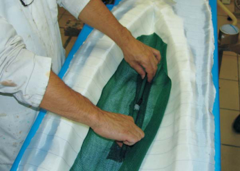 vytvoření vtokové soustavy při laminaci infuzí od Sika Axson