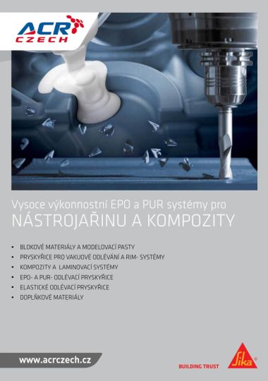 katalog produktů pro tooling a kompozity od sika axson